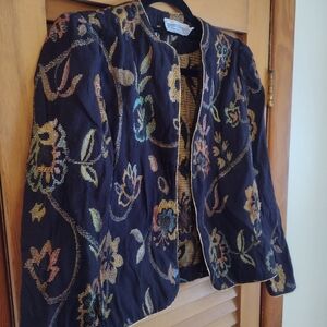 Floral metallic Embroidered Women's small Jacket